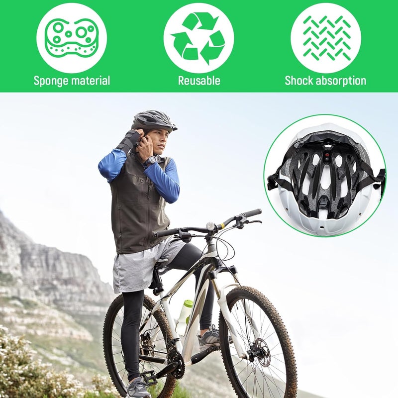 guduling 2 Set Helmet Padding Inserts,Helmet Pads,Universal Bike Helmets Pads,Replacement Motorcycle Helmets Padding,for Scooter Skateboard Bike Motorcycle Cycling Sport - Image 5